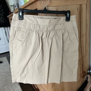 Banana Republic Ruched Beige Skirt